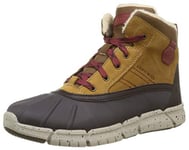 Geox Garçon J Flexyper Boy B Abx Bottines, Lt Brown/Dk Red, 32 EU