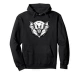 Bat Moon Halloween Spooky Horror Night Goth Men Women Kids Pullover Hoodie