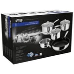 Stellar 7000 Saucepan Set 5 Piece Draining Non-Stick Frying Pan Induction S7C1D