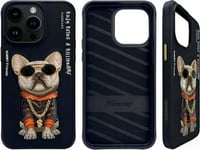 Nimmy Iphone 15 Pro Max 6.7" Case Black Glasses Cool Dog