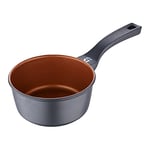 San Ignacio - Casserole 16 cm Nati adherent - en aluminium fondu - Casserole Induction et Tout Feux - Base épaisse pour une diffusion de chaleur homogène - Sans PFOA - Bronze