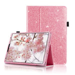 FSCOVER Case for iPad Pro 11 Inch 2021 (3rd Generation) Glitter Leather [Pencil Holder/Flip Stand] Auto Sleep/Wake Magnetic Cases for iPad Pro 11 Inch 3rd/2nd 2021/2020/2018 -Pink