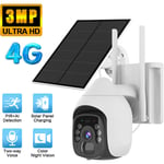 Camera de Surveillance solaire sans fil 4G SIM,camera de securite ccTV exterieure Full hd 1080P camera audio ip avec camera de batterie rechargeable