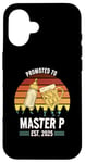 Coque pour iPhone 16 Funny New Grandpa Design - Promoted to Master P 2025