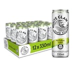 WHITE CLAW | Natural Lime | Alcoholic Sparkling Water with a hint of natural flavours | Light and Refreshing Taste | 4.5% ABV | 95 kcal | UK’s #1 Hard Seltzer | 12 x 330ml can pack