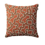 Chhatwal & Jonsson - Kamal Cushion Cover Terracotta/Forest Green/Sand/Off White 50 x 50 cm - Pynteputer og putetrekk - Stig Jonsson - Flerfarget