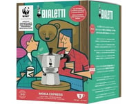 Bialetti Bialetti Kaffetrakter - Moka Express 3Tz + Wwf Bag