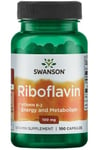 Swanson - Riboflavin Vitamin B-2, 100mg - 100 caps