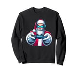 Funny Video Games Santa Gamer 8-bit Gaming Christmas Gamers Sweatshirt