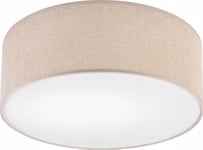 Lamkur Taklampa Lamkur Estelle 48369 Plafond Taklampa Boho Cirkel 1X60w E27 Beige/Vit