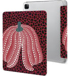 Étui Pour Ipad Pro 2021 Yayoi Kusama 12,9 Pouces, Type Ordinateur Portable, Support À Trois Volets Avec Porte-Stylo, Veille/Réveil Automatique