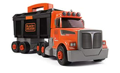 Smoby - Black+Decker - Camion Bricolo 2 en 1 - Jouet Bricolage Enfant - Transportable - 60 Accessoires - 360175