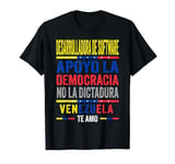 Support Venezuela Flag | Desarrolladora Apoyo Democracia T-Shirt