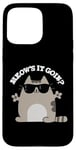 Coque pour iPhone 15 Pro Max Jeu de mots amusant pour chats Meow's It Going