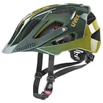 uvex Quatro - Casque de Vtt sûr pour Hommes et Femmes - Réglage de la Taille Individuel - Visière Réglable - Forest - Mustard - 52-57 cm