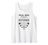 Funny Pickleball Lovers Real Men Stay Out of Kitchen Humor Tank Top