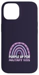 Coque pour iPhone 14 Purple Up pour enfants militaires, enfant militaire arc-en-ciel violet