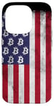 iPhone 14 Pro BTC Bitcoin American Flag distressed Crypto Revolution Case