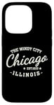 Coque pour iPhone 14 Pro Vintage Retro Love Chicago Illinois Windy City est une ville créée en 1833