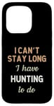 Coque pour iPhone 15 Pro Hunter Hunting Fishing Deer Game Hobby Job Pour homme et femme