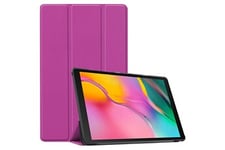 Hsmy Housse et étui pour tablette Etui lenovo m10 fhd plus x606fhousse violet avec protection d'écran en verre trempé (xys046)