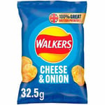 Walkers Cheese & Onion Crisps - 32x32.5g