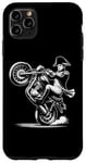 iPhone 11 Pro Max Napoleon Bonaparte Pulling a Wheelie on a Motorcycle Funny Case