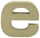 Décopatch AC817C - Un support en papier brun mâché 1,5x9x8,5 cm, Lettre minuscule e
