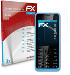 atFoliX 3x Screen Protection Film for Nokia 301 Screen Protector clear