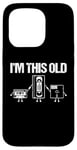 Coque pour iPhone 15 Pro I'm This Old (Cassette, VHS, Floppy Disk) - Funny 80s Novelty