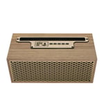 Fm vintage puusyinen bluetooth-kaiutin tws langaton subwoofer ulkona kannettava radio lahja stereo matkapuhelinteline kaiutin