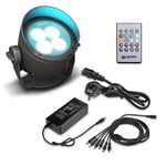 Cameo DROP B4 SET Outdoor Uplight Battery-Powered Incl. Power Supply