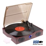 2 Speed Classic USB Vinyl Record Deck Player Turntable & Vinyl Cleaning Cloth