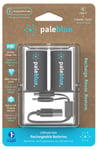 Pale Blue C laddningsbara batterier USB-C, 2-pack