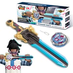 Infinity Nado Toupie pour Enfants Jouets métalliques garçons, Battle Tops toupie Launcher, Spinning Tops à partir de 5 6 7 8 9 10 11 12 Ans, Power Pack Gold Warrior Phoenix