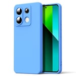 Byvuwiay Coque pour Xiaomi Redmi Note 13 Pro 5G / Poco X6 5G, Ultra Mince Premium Housse Souple en Silicone Liquide, Coque de Protection pour Xiaomi Redmi Note 13 Pro 5G / Poco X6 5G - Bleu Ciel