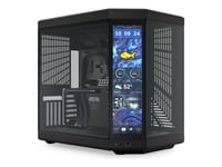 Hyte Y70 Touch Infinite - Mid Tower - Utökad Atx - Genomskinlig Sidopanel (Glas) - Ingen Strömförsörjning (Atx) - Becksvart - Usb/Ljud