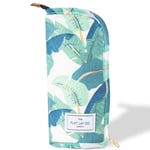 The Flat Lay Co. Standing Brush Case - Tropical Leaves