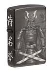 Zippo Briquet tempête Knight Fight - Noir Poli à 360° - Rechargeable pour Une Utilisation à Vie - Flamme réglable - Boîte Cadeau - Construction en métal - Fabriqué aux États-Unis