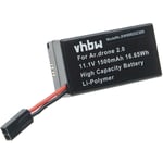 Batterie remplacement pour Parrot PF070056 pour drone (1500mAh, 11,1V, Li-polymère) - Vhbw