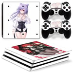 Kit De Autocollants Skin Decal Pour Nouvelle Console De Jeu Ps4 Pro, T1tn-P4pro-6893