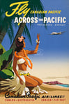 AIRLINES CANADIAN PACIFIC Ryjc-POSTER HQ 50x70cm d'une AFFICHE VINTAGE