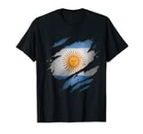 Proud Argentinian Shirts | Torn Ripped Argentina Flag T-Shirt