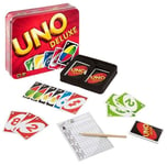 Jeu de Societe - Uno DeLuxe Version Francaise - Jeu De Carte Enfant - Nouvelle V