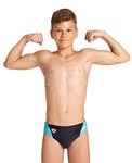 Arena Boy's B THRICE JR BRIEF Swim trunks, Black-Martinica-White, 128