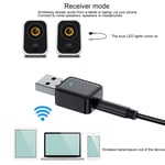 USB BT 5.0 Receiver Transmitter 2 In 1 Speaker Music Adapter Plug And QCS