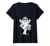 Womens Cherub Angel x Money Bag x Bag of Money V-Neck T-Shirt