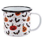 DUKAILIN Espresso Cups Simple Black Edge Enamel Cup, Custom Made Halloween Pumpkin Milk Mug, Home Office Coffee Mug|Mugs