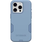 OtterBox Coque pour iPhone 15 Pro (Uniquement) Commuter Series – Crisp Denim (Bleu), Fine et résistante, adaptée aux Poches, avec Protection des Ports