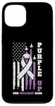 iPhone 13 Purple Up For Military Kids American Flag US Case